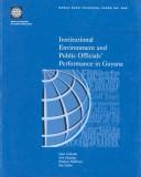 Institutional environment and public officials' performance in Guyana