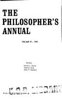 Philosopher's Annual 1981