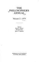Philosopher's Annual, 1979 (Philosopher's Annual)