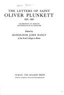 The Letters of St. Oliver Plunkett 1625-1681