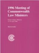 1996 meeting of Commonwealth Law Ministers, Kuala Lumpur, Malaysia 15-19 April 1996