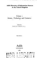 Aslib directory of information sources in the United Kingdom