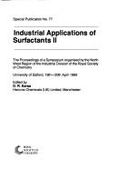 Industrial Applications of Surfactants II (Special Publication (Royal Society of Chemistry (Great Britain)))
