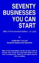 SEVENTY BUSINESSES YOU CAN START