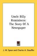 Uncle Billy Reminisces