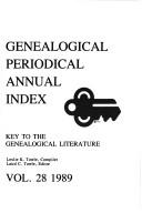 Genealogical Periodical Annual Index, 1989