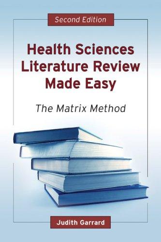 Health Sciences Literature Review Made Easy