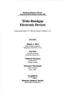 Wide-bandgap electronic devices