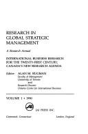 Research in Global Strategic Management