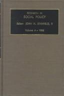 Research in Social Policy 1996 (Research in Social Policy)