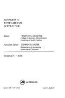 Advances in International Accounting 1996 (Advances in International Accounting)