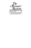 The Missouri Review (Volume XIV Number 1, 1991)