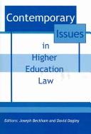 Contemporary Issues in Higher Education Law