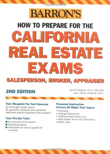 Barron's how to prepare for the California real estate licensing examinations