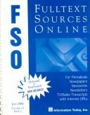 Fulltext Sources Online July 1999