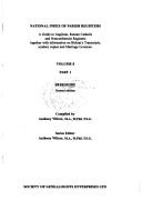 National index of parish registers