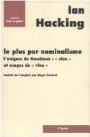 Le plus pur nominalisme: L'énigme de Goodman :"vleu" et usages de "vleu"