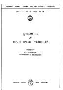 Dynamics of High-Speed Vehicles