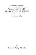 Grammatik des klassischen Arabisch