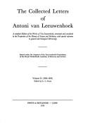 The Collected Letters of Antoni Van Leeuwenhoek - Volume 10