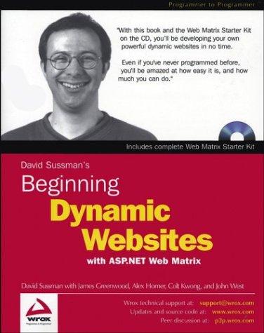 Beginning dynamic websites with ASP.NET web matrix