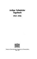 Tagebuch, 1923-1926