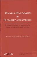 Research Developments in Probability And Statistics