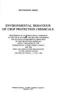 Environmental behaviour of crop protection chemicals