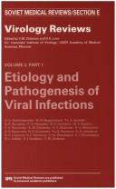 Etiology and Pathogenesis of Viral Infections