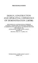 Design, construction and operating experience of demonstration LMFBRs