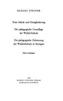 Die pädagogische Grundlage und Zielsetzung der Waldorfschule