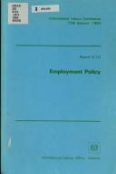Employment Policy, Report 4, Part 2
