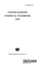 United Nations Juridical Yearbook 1987/Sales No E.96.V.6 (United Nations Juridical Yearbook)