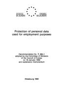 Protection of personal data used for employment purposes