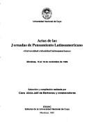 Actas de las Jornadas de Pensamiento Latinoamericano