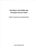 Medium aevum quotidianum, Sonderband XII: Oral history of the Middle Ages. The spoken word in context