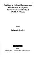 Readings in Political Economy and Governance in Nigeria