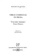 Obras Completas II En Prosa Quevedo (Nueva Biblioteca de Erudicion y Critica)