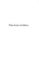 Prima Lezione Di Stilistica