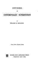 Studies of contemporary superstition