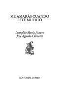 Me amarás cuando esté muerto