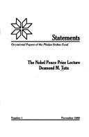 The Nobel Peace Prize lecture