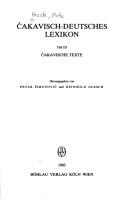 Čakavisch-deutsches Lexikon