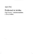 Értékrend és kritika