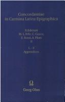Concordantiae in carmina Latina epigraphica
