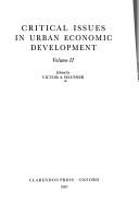 Critical issues in urban economic development