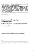 Hangforschung und Morphologie der Landoberflächen