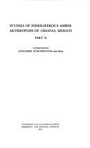 Studies of fossiliferous amber arthropods of Chiapas, Mexico