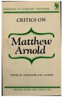 Critics on Matthew Arnold