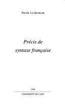 Précis de syntaxe française